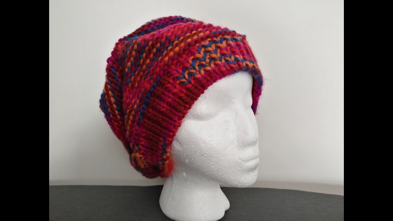 How to knit a hat, free pattern. Comment tricoter un bonnet, patron gratuit