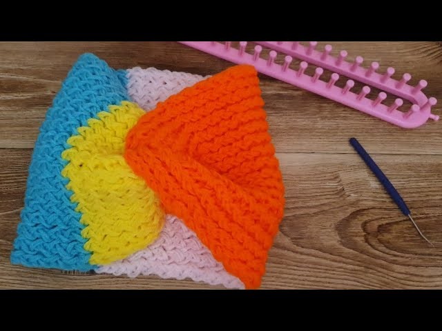 Loom knitting headband for beginners _ loom knit headband beginners