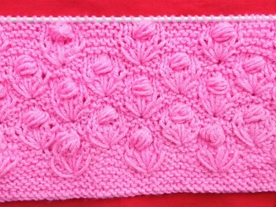 New knitting flower design for sweater,cardigan,jacket design || @tanuartsvlog  ||