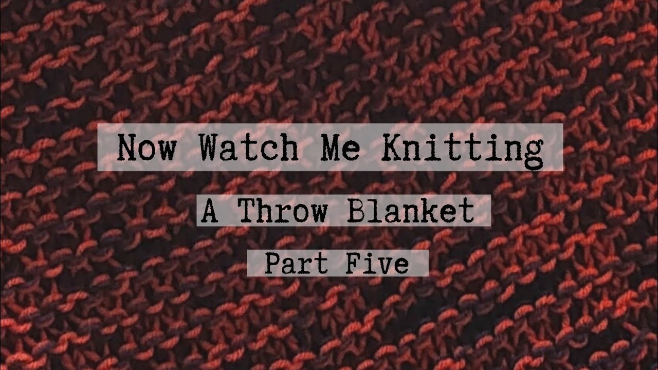 Now Watch Me Knitting! A Throw Blanket, Part 5