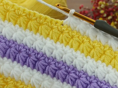Perfect???????? You will love this crochet baby blanket model  #crochet #knitting