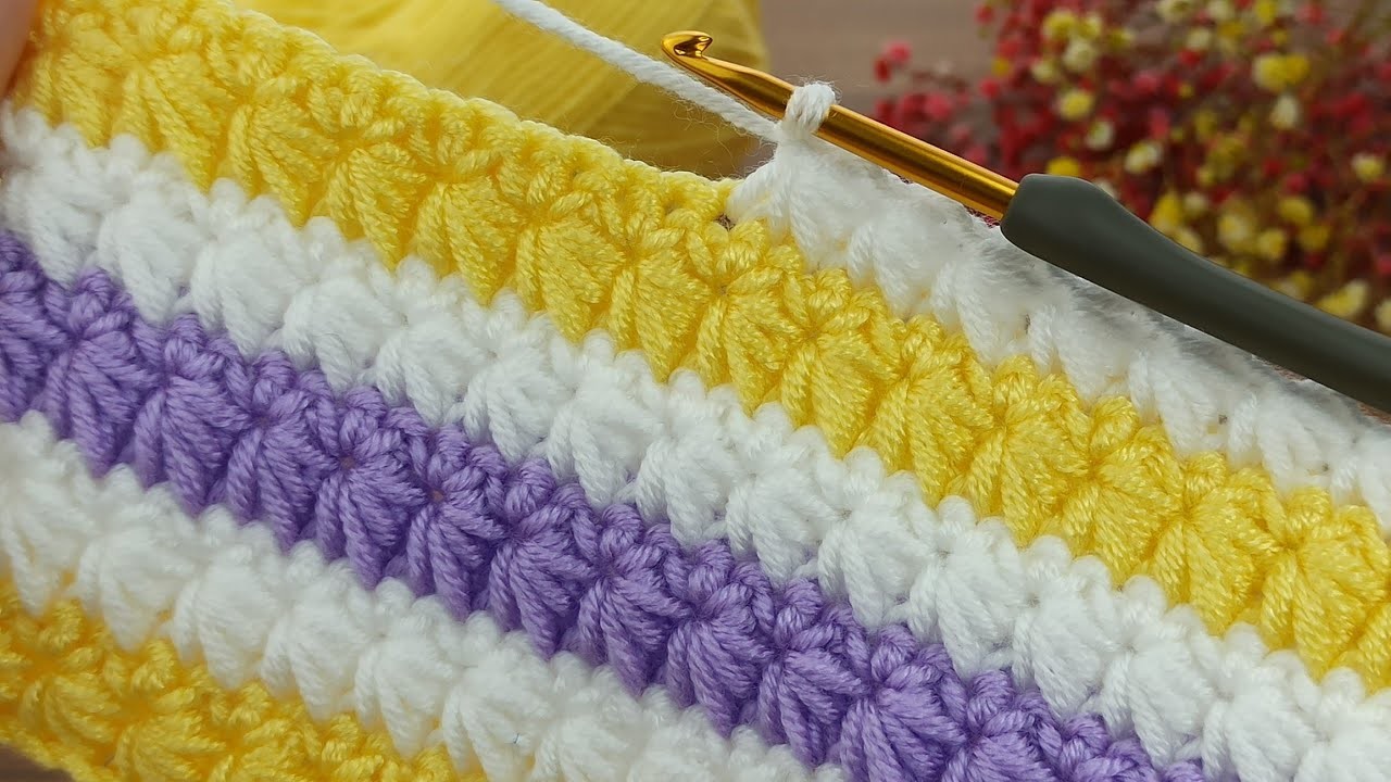 Perfect???????? You will love this crochet baby blanket model  #crochet #knitting