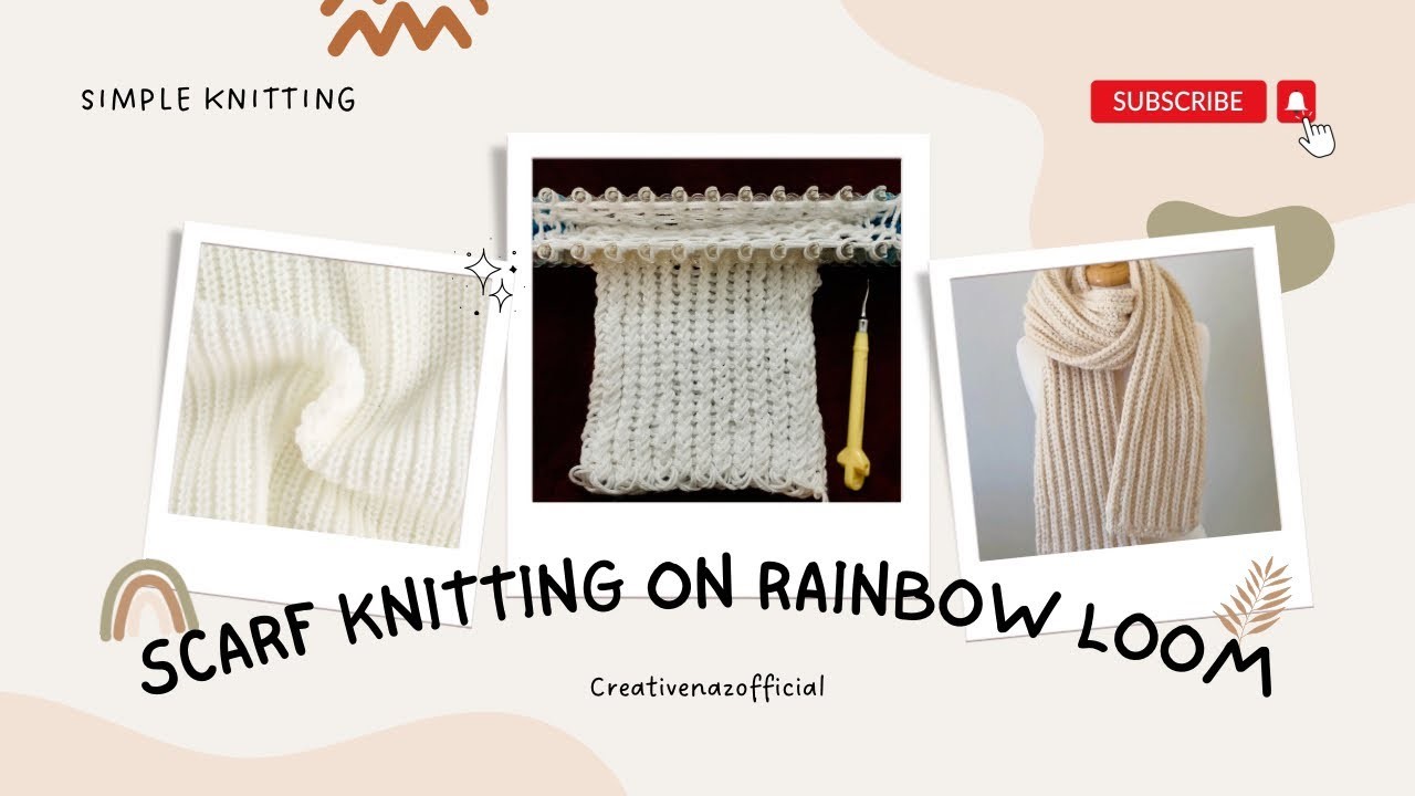 Scarf Knitting On Rainbow loom ???? #trending