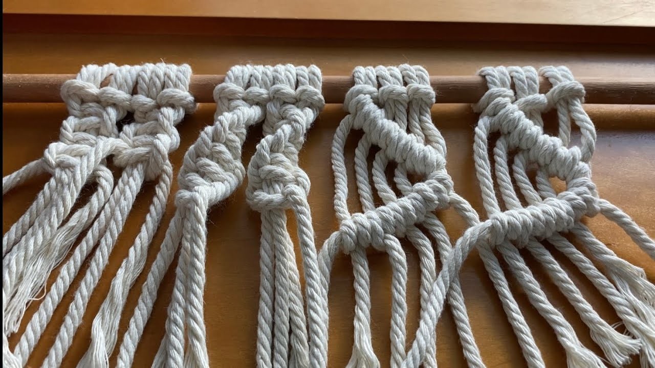 The 3 Basic Macrame Knots Tutorial