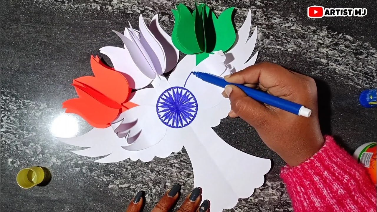 Tricolour ???????? Bird Paper Craft | Diy Independence Day Special Craft Ideas |