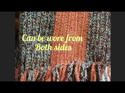 #tutorial #stole double sided #crochet #knitting #woollen #ladieswear #muffler #gentswear