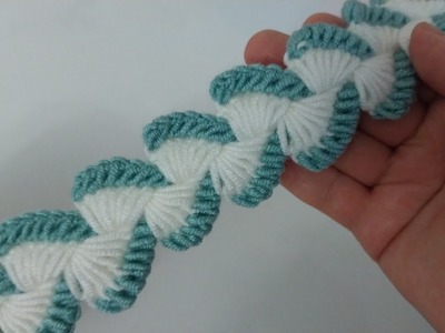 Very easy hair bandana knitting pattern. #veryeasyknitting