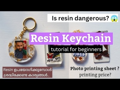 All about resin art for beginners | resin keychain tutorial | Is resin safe to use? | malayalam