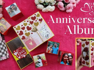 Anniversary Album.Mr&Mrs Scrapbook.Scrapbook for Anniversary.Gifts for Husband.Love Theme Scrapbook.