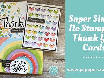 Card Making - Easy, No Stamping Thank You Cards