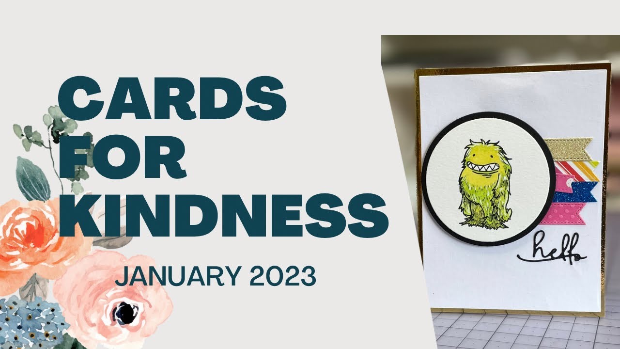 Cards for Kindness- Simon Hurley Mythical Monsters stamps