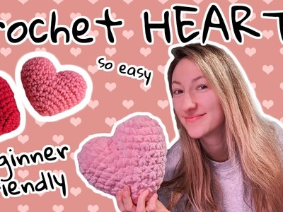 Easiest Most Adorable Heart Crochet Pattern