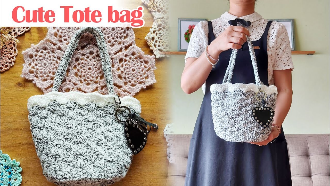 [ENG SUB] Easy Bucket Bag - Market Bag - Easy Shoulder Shopping Bag - Bolsa Fácil a Crochet