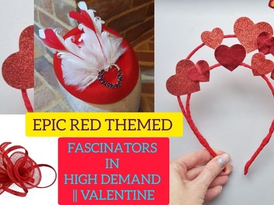 EPIC RED THEMED FASCINATORS IN HIGH DEMAND || VALENTINE #red #Valentine #Valsday #viral #trend