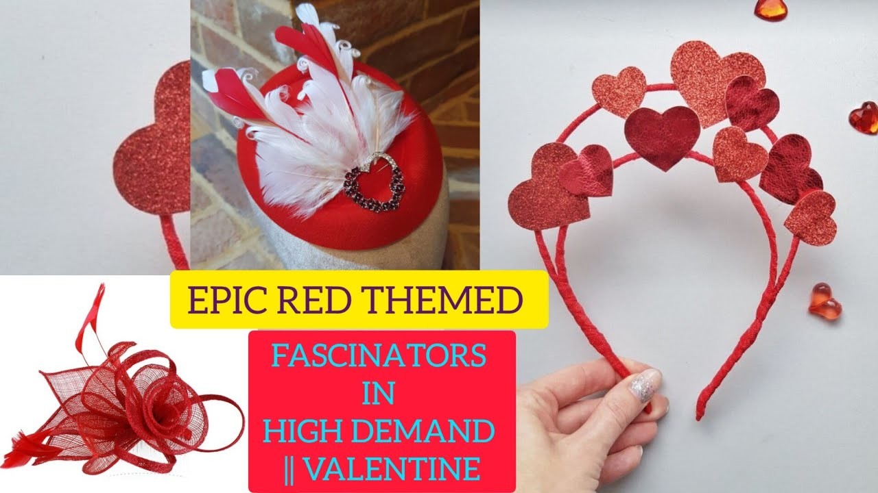 EPIC RED THEMED FASCINATORS IN HIGH DEMAND || VALENTINE #red #Valentine #Valsday #viral #trend