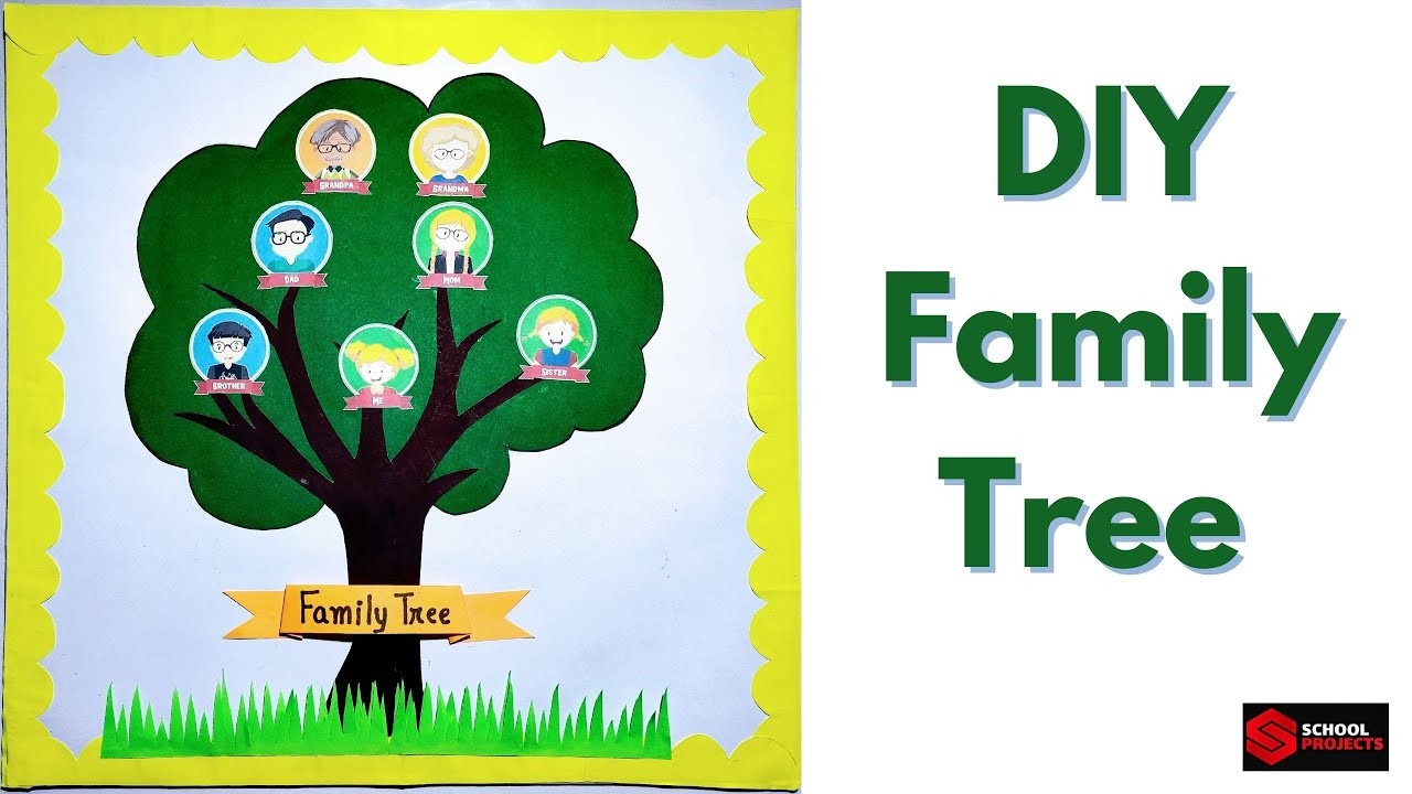 Family Tree | Family Tree School Project | How to Make Family Tree Step By Step | DIY Family Tree