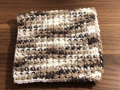 Farmhouse crochet washcloth