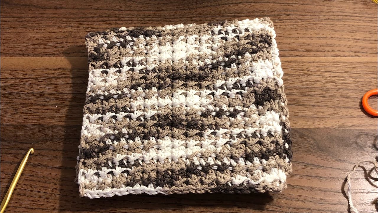 Farmhouse crochet washcloth