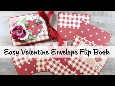 Fast and Easy Valentine's Day Envelope Flip Book Polly's Paper Studio Tutorial