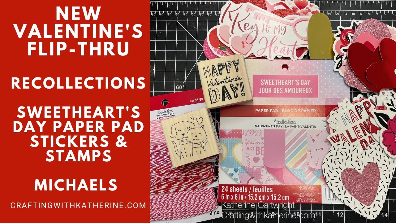 FINALLY! NEW Valentine's Day Products at Michaels | Recollections Sweetheart's Day 6x6 Paper Pad