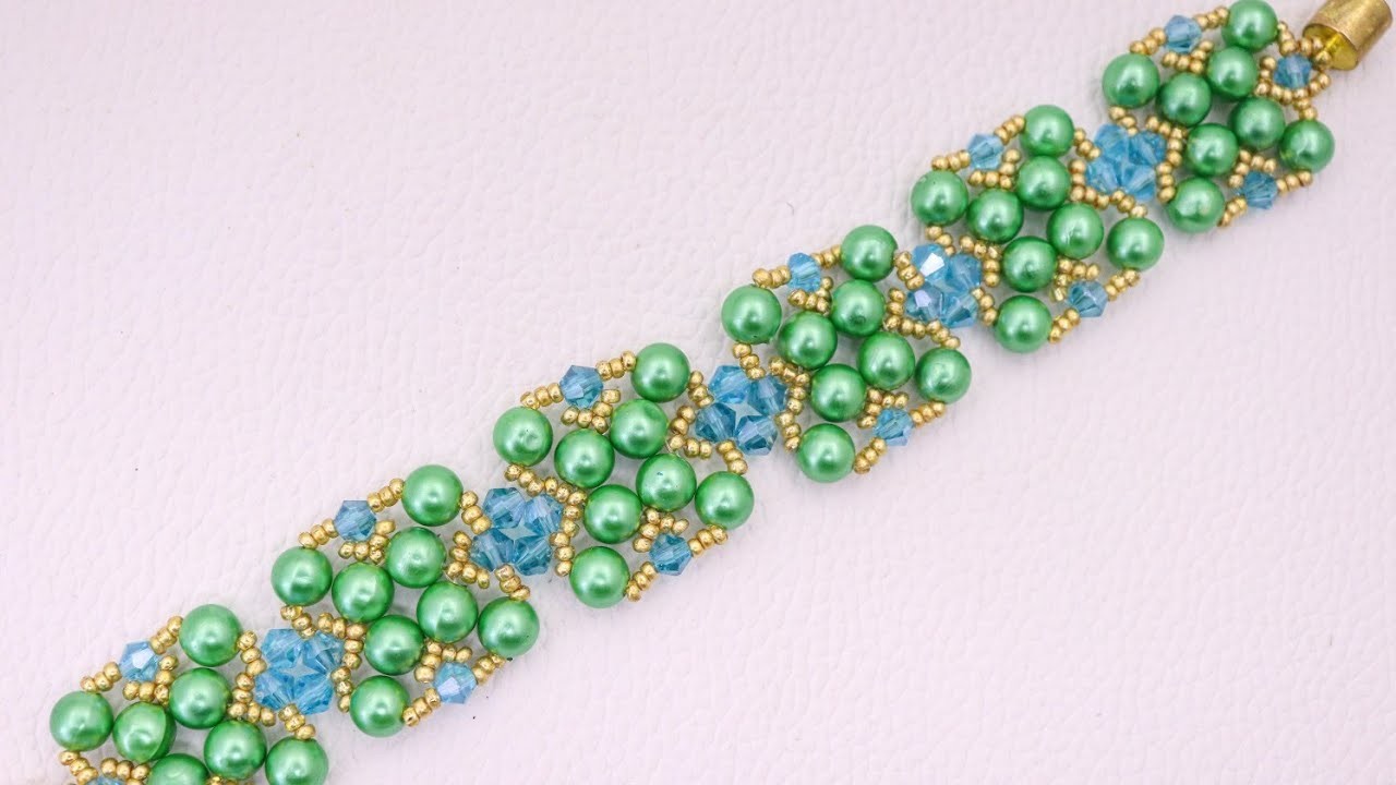 Go Green-Bracelet Making For Beginners.How To Make Bracelet.Beaded Bracelet- Easy & Quick Craft