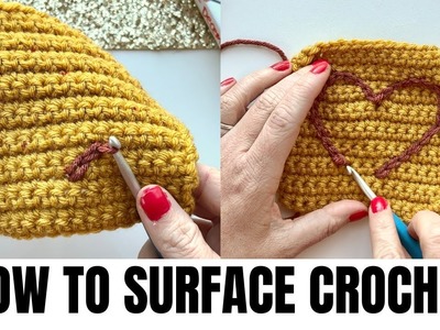 How to Crochet the Surface Slip Stitch- Crochet Stitches for Beginners