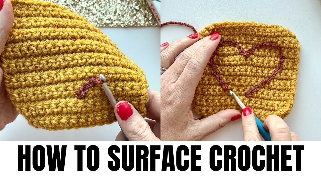 How to Crochet the Surface Slip Stitch- Crochet Stitches for Beginners