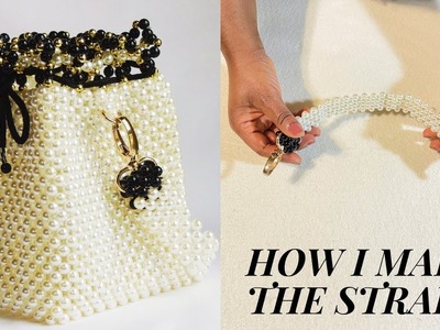 HOW TO MAKE A BEADED BAG STRAP. HOW TO MAKE STRAP FOR A BEAD BAG AND PURSES.HOWTO MAKE A BEADED BAG