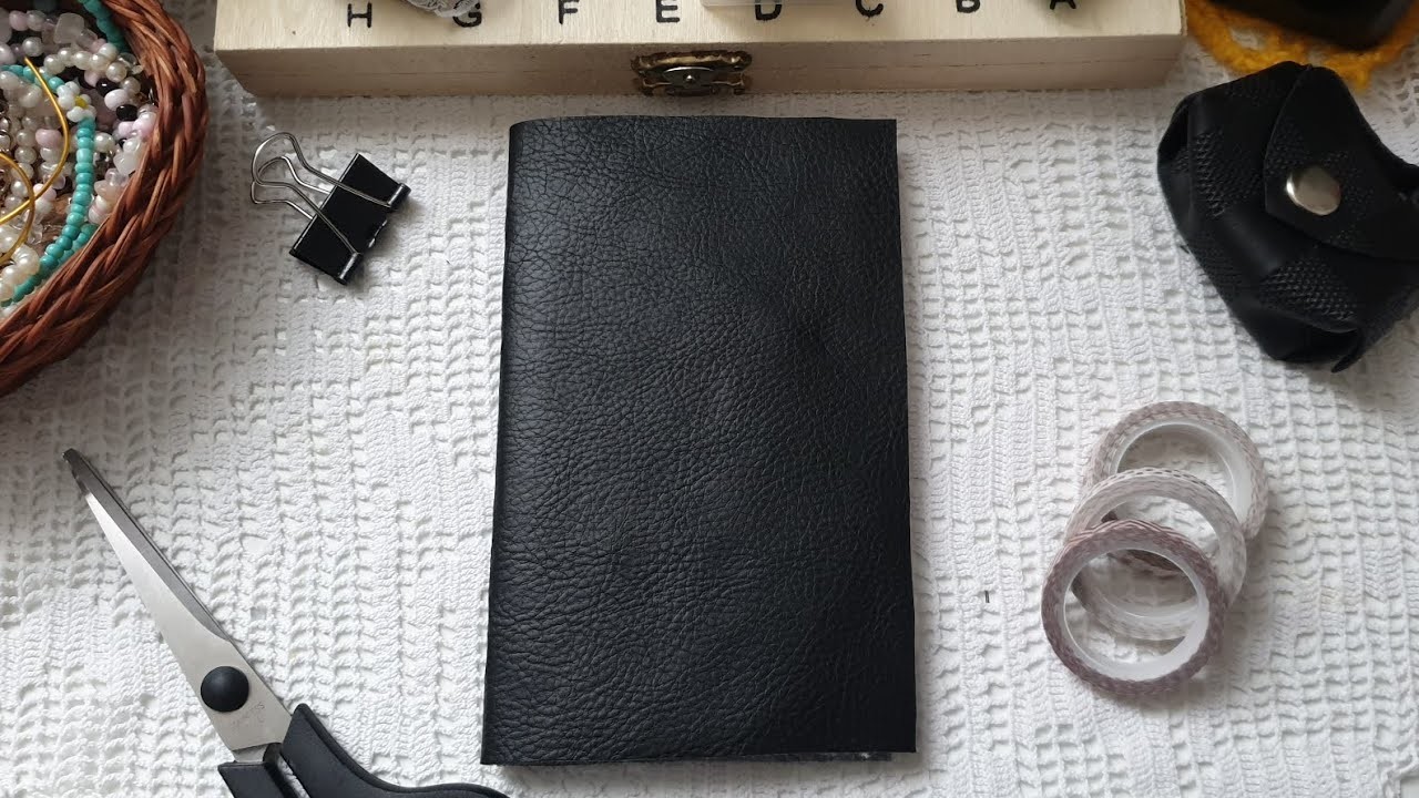 How to make a leather Journal | Scrapbook tutorial