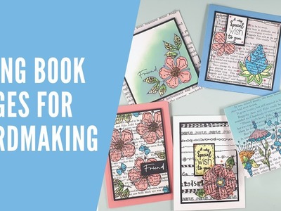 How to use Book Pages in your Cardmaking