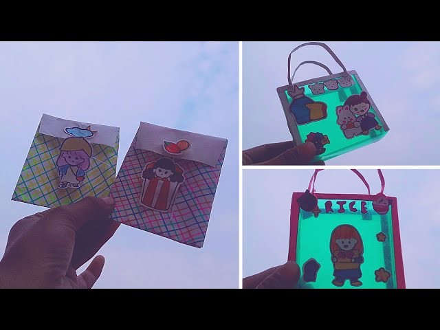 Interesting diy crafts for school. mini file folder gift bag back to school supplies