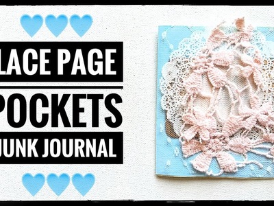 Lace Page Pockets - Junk Journal