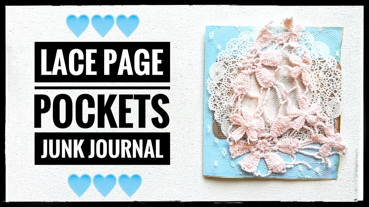 Lace Page Pockets - Junk Journal