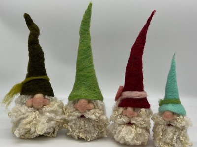 Lets Needle Felt A Gnome (Using Bluefaced Leicester Locks)