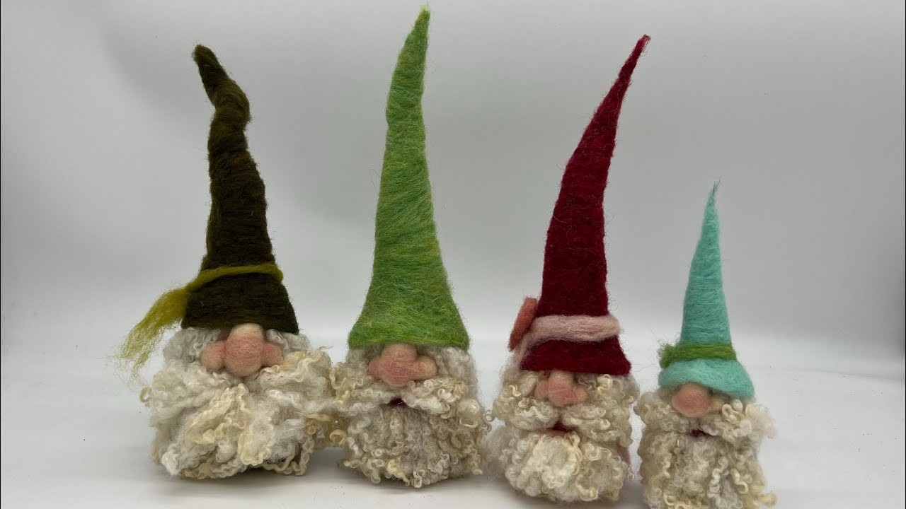 Lets Needle Felt A Gnome (Using Bluefaced Leicester Locks)