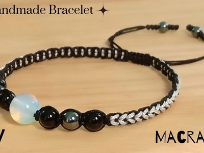 Macrame Handmade Bracelet with beads