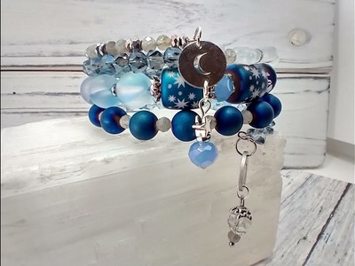 Memory Wire Bracelet Using Bargain Bead Box January 2023 Products!