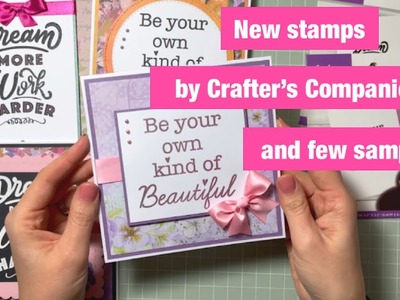 Mindfulness quotes || New stamps by Crafter's Companion #crafterscompanion #stamping