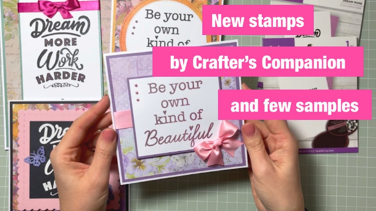 Mindfulness quotes || New stamps by Crafter's Companion #crafterscompanion #stamping
