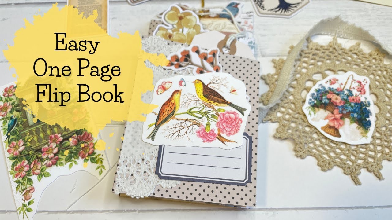 ONE PAGE Flip Book. Journal - Fancy Pants Designs for Clique Kits - Project Share - DIY Crafts