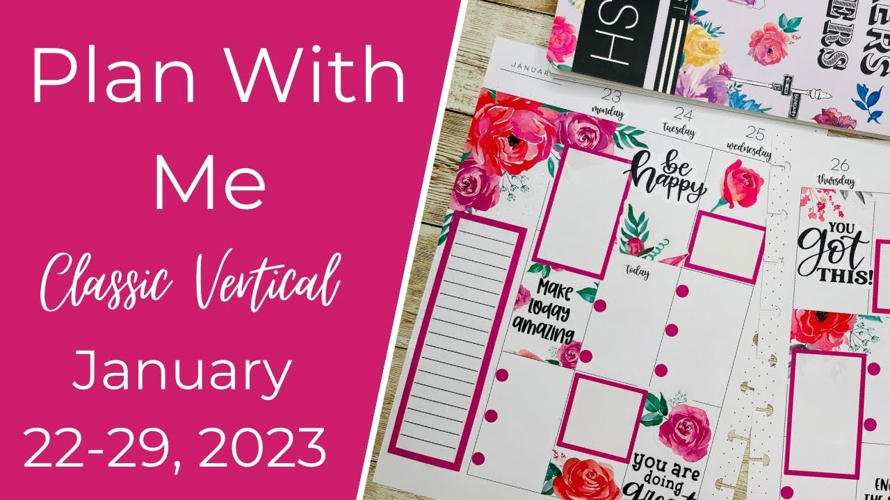 Plan With Me Classic | January 23-29, 2023 | Live Love Posh | Wanderlust | Happy Planner