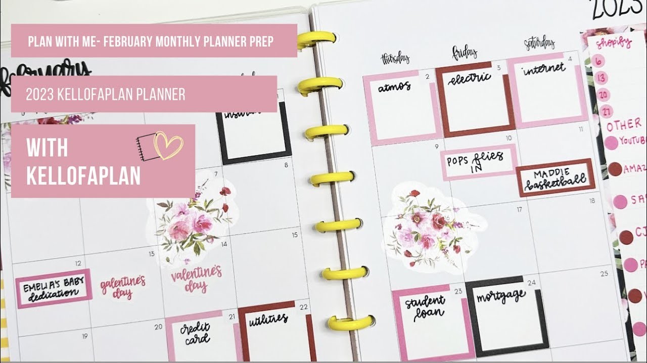 Plan with Me- February 2023 Monthly Planner Prep