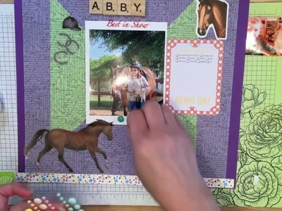 Scrapbooking Page! Horses!