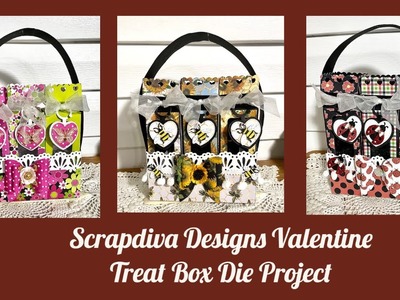 Scrapdiva Designs Valentine Treat Box Die Project @ScrapDiva29