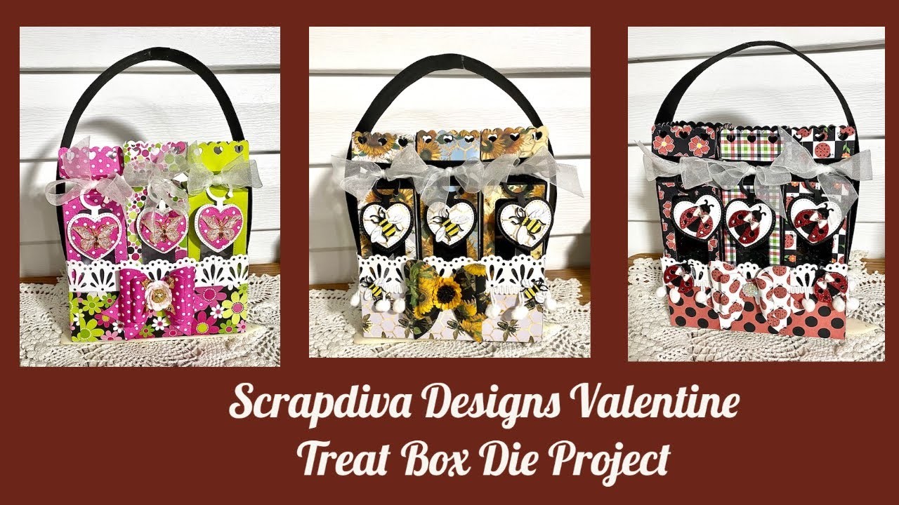 Scrapdiva Designs Valentine Treat Box Die Project @ScrapDiva29