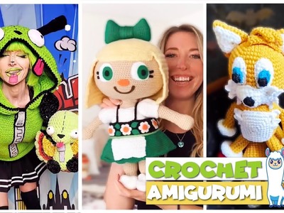 TikTok Crochet Amigurumi ???? CARTOON CHARACTERS ???? Compilation 112 | @blu_llama