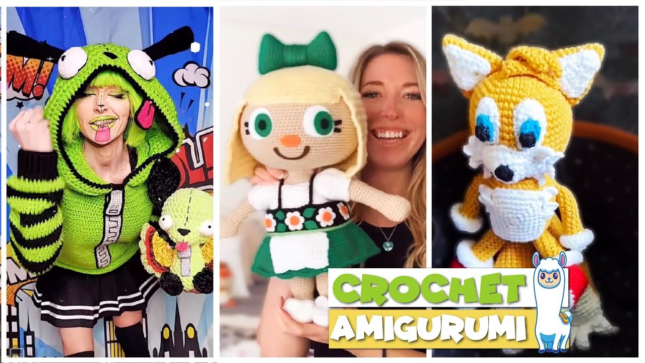 TikTok Crochet Amigurumi ???? CARTOON CHARACTERS ???? Compilation 112 | @blu_llama