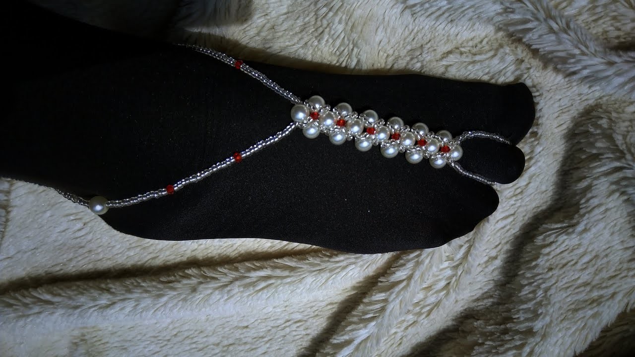 Title: HOW TO MAKE A BEADED ANKLET. Beginners Friendly Beading Tutorial