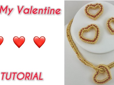 Valentine Heart Necklace Tutorial Cubic Right Angle Weave