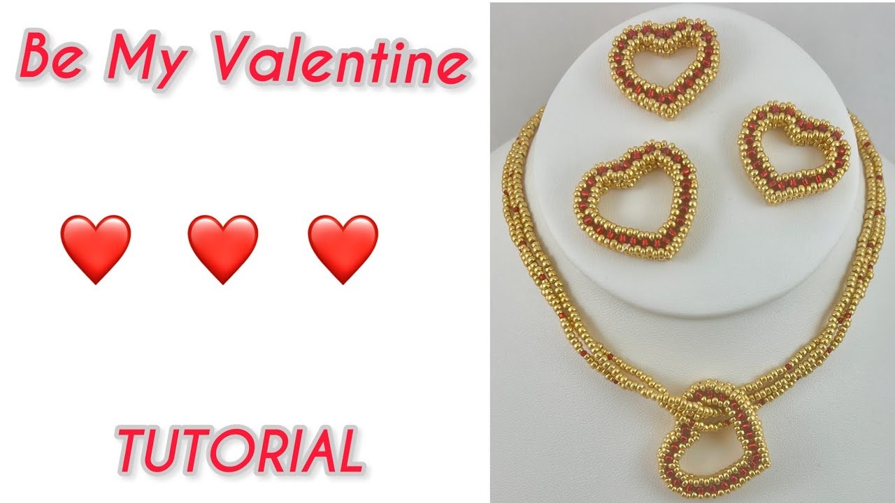 Valentine Heart Necklace Tutorial Cubic Right Angle Weave